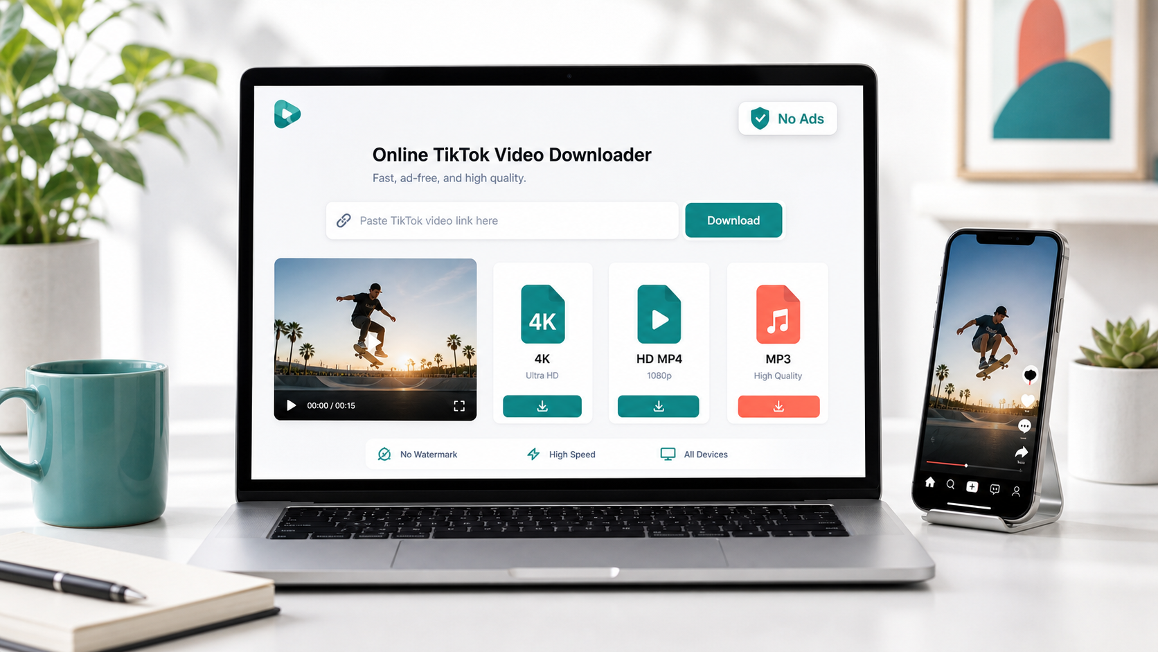 无广告 TikTok 视频下载器怎么选?纯净在线网页端比 App 更适合多数人